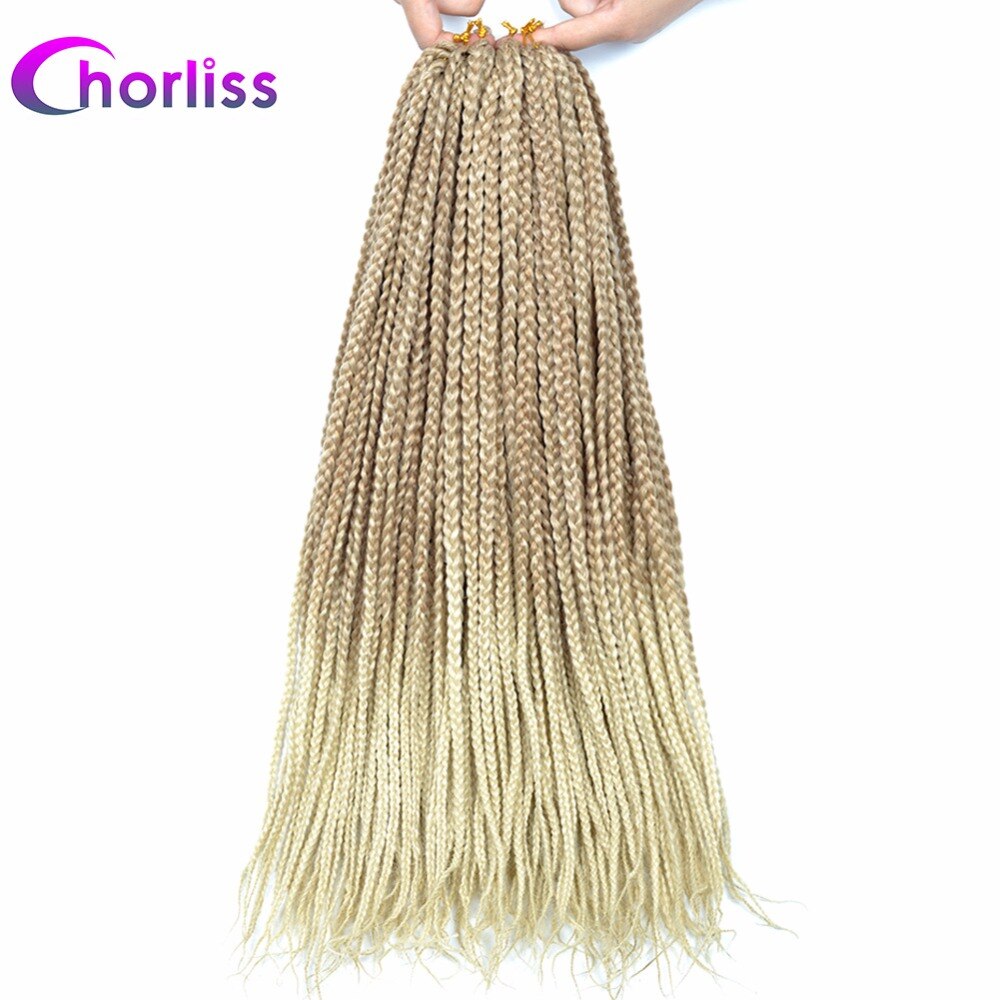 Chorliss box braids ũ  ߰  ͽټ ũ  ߰ 극̵ ռ  긣 ׷  극̵   blonde 22 roots/pack